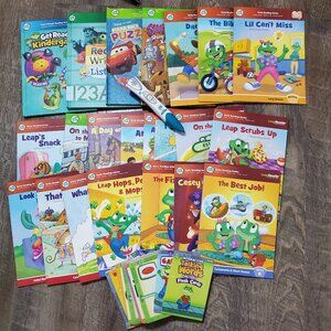 Leap Frog Leap Reader Pen And Book Bundle, NO CHARGER!